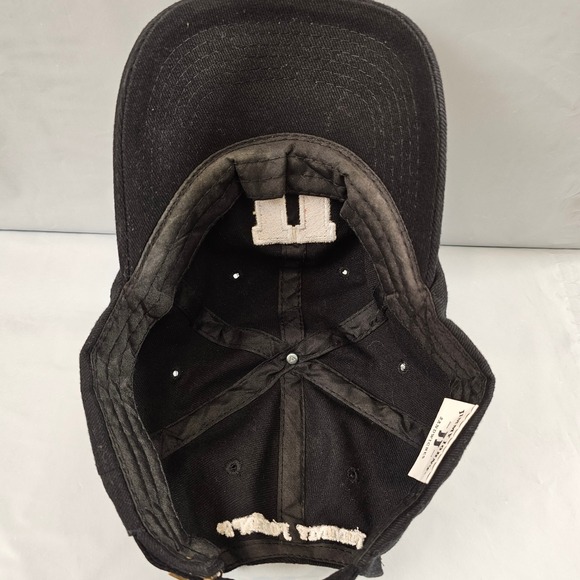 Jimmy Johns Black JJ Embroidered Hat Slide Back Cap Adjustable Strap Dad Hat - Picture 6 of 6